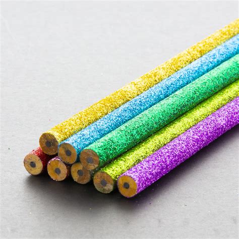 Bazic Metallic Glitter Wood Pencil W Eraser 8 Pack Bazic Products