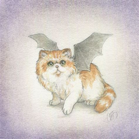 Original Art: Bat Cat | candace jean