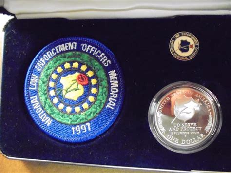 1997 National Law Enforcement Insignia Set Contains Proof Silver