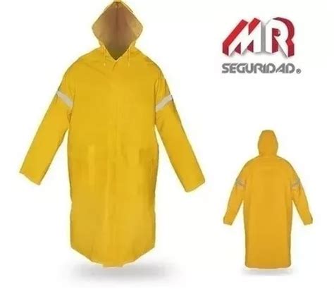 Impermeable Tipo Gabardina Con Reflejante Paq 30 Pzas