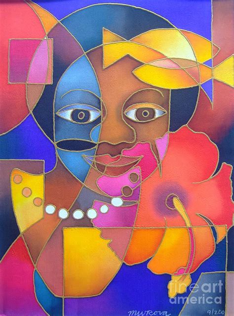 Marama Ni Viti - Fijian Woman by Maria Rova | Whimsical art, Painting, Art