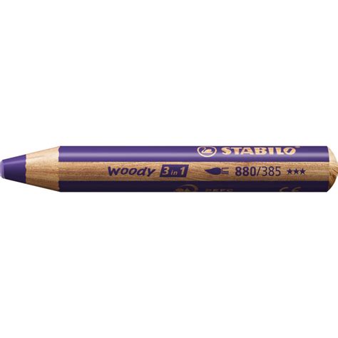 1 Crayon Multitalents STABILO Woody 3 In 1 Violet BuroStock Guyane