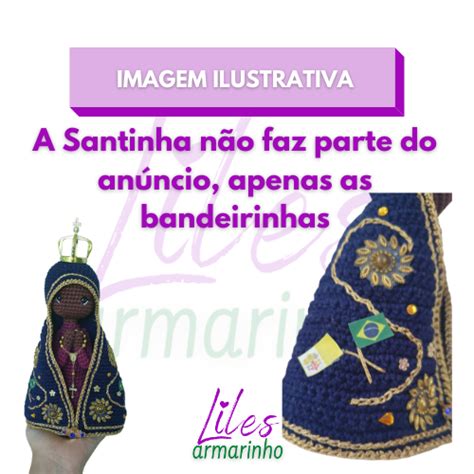 Kit De Mini Bandeirinhas De Tecido Do Brasil E Vaticano Pares