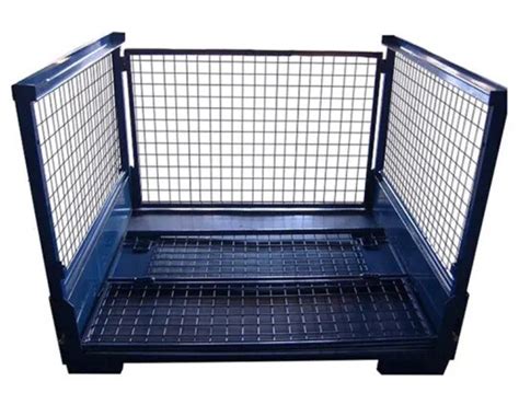 China Fordable Metal Box Material Rack Turnover Frame Heavy Duty