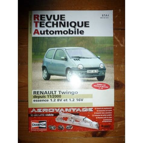 RTA Revues Techniques RENAULT TWINGO Essence 1 2 8V 16V Depuis 11 2000