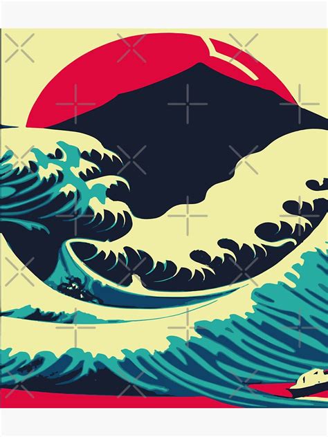 The Great Wave Sticker For Sale By Thumbjoint Redbubble