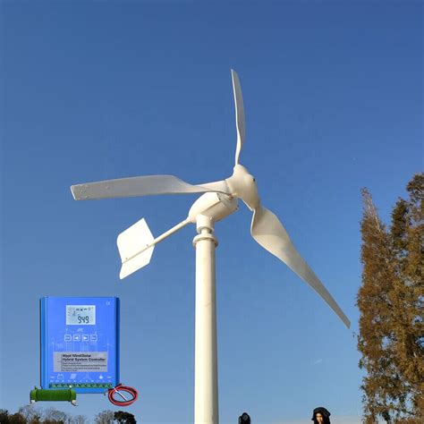 W V Horizontal Windkraftanlage Windturbine Windrad Lcd Hybrid