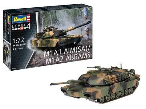 Revell M1a1 Aim Sa M1a2 Abrams 1 72 Scale Model Kit 03346 Cornwall