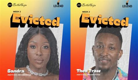 Bbtitans Sandra And Theo Evicted From Big Brother House Empire