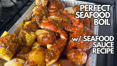 The Perfect Seafood Boil With Cajun Butter Seafood Sauce Step By Step