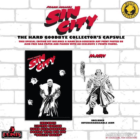 Sin City: The Hard Goodbye Collector's Capsule Marv 5 Points Action Figure with Poster