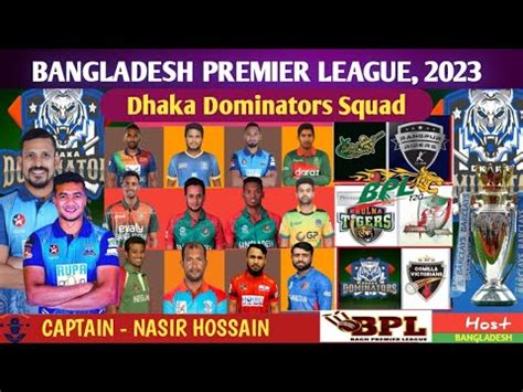 BPL 2023 Dhaka Dominators Team Full Squad Dhaka Dominators Players