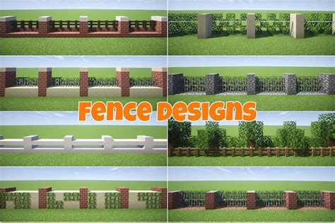 Minecraft Spremberg On Instagram “today We Present A Few Different Fence Designs We Built In