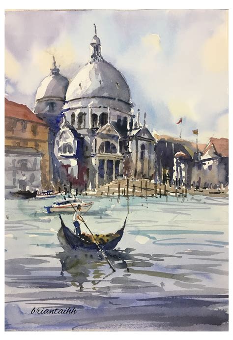 Venice Watercolour by Brian Tai | Venezia, Foto, Città