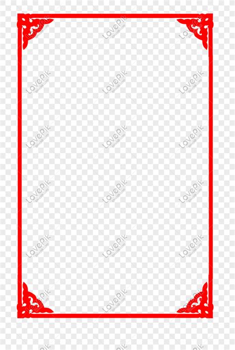 Material Chino Estilo Hd Borde Rojo Png Png Im Genes Gratis Lovepik