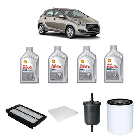 Troca De Oleo Hyundai Hb20 1 0 Oleo Shell 5w30 Sintético em 6x s juros