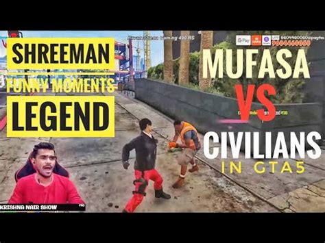 Mufasa Vs Civilians L Shreeman Legend Funny Moments L Shreeman Legend L