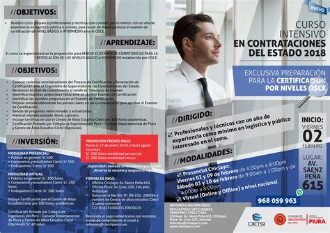 CURSO INTENSIVO EN CONTRATACIONES DEL ESTADO PARA LA CERTIFICACIÓN POR