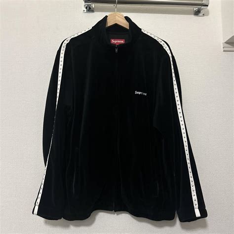 【supreme】studded Velour Track Jacket By メルカリ