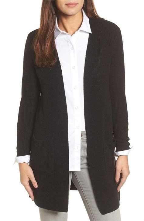 Halogen Long Ribbed Cardigan Nordstrom Cardigan Ribbed Cardigan