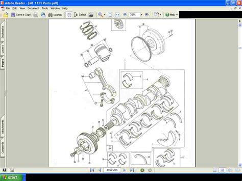 Massey Ferguson Mf Tractor Parts Manual Pages Of Exploded