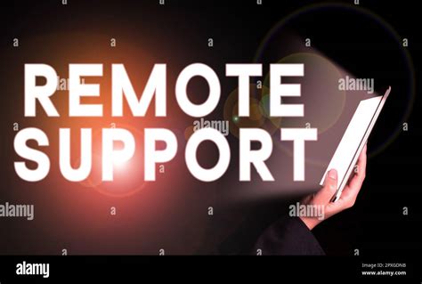 Writing Displaying Text Remote Support Business Idea Help End Users To