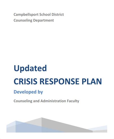 Crisis Prevention Plan Template