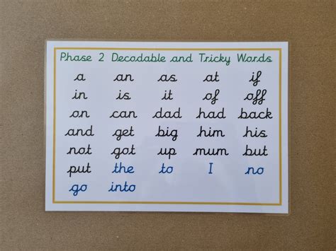 Phonics Tricky Words Learning Bundle Phase 2 5 Letters And Sounds Eyfs