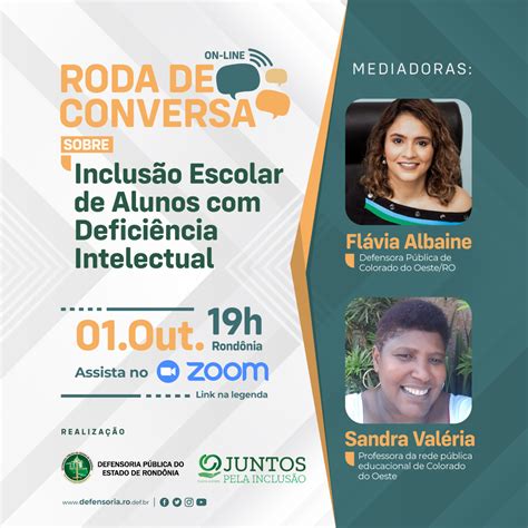 Dpe Realizar Roda De Conversa Online Sobre Inclus O Escolar De Alunos