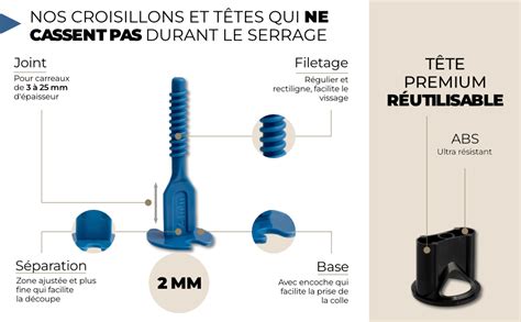 Kit Croisillons Autonivelants Mm Pro Leveling Avec Accessoire