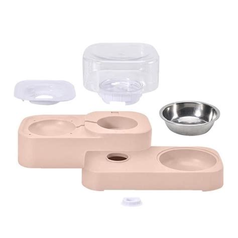 Pet Water Feeder Bowl Cat Distributeur Automatique D Eau Double