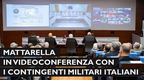 Mattarella Alla Sede Del Covi In Videoconferenza Per Gli Auguri Ai