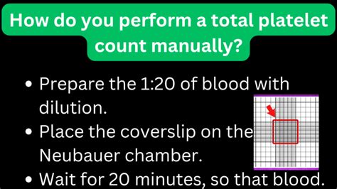 Manual Platelet Count Procedure Medical Lab Technology