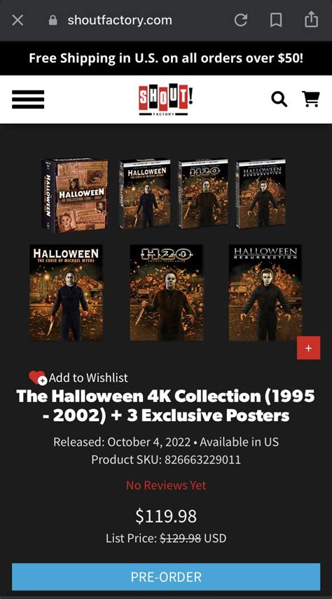 New Scream Factory Halloween 4Ks Confirmed! : r/Halloweenmovies