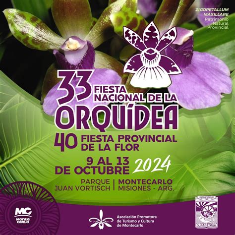 Montecarlo Invita A Celebrar La Ra Fiesta Nacional De La Orqu Dea Y