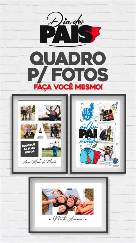 Quadro Dia Dos Pais Personalizado Fotos Molde Gr Tis