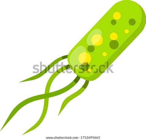 Virus Green Bacteria Causative Agent Microorganism Stock Vector