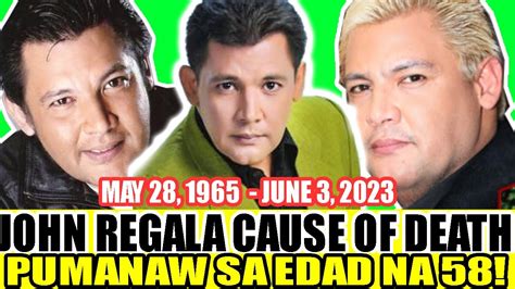 Rip 🐝pumanaw Na Ang Winning Actor Na Si John Regala Sa Edad Na 58 Youtube