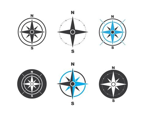 Premium Vector Compass Logo Template Vector Icon Illustration