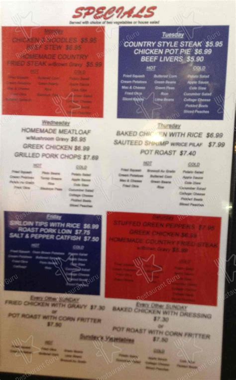 Menu At Clemmons Kitchen Restaurant Clemmons