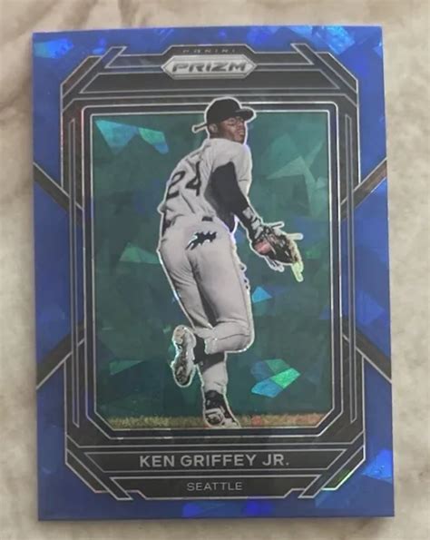 Ken Griffey Jr Panini Prizm Bleu Glace Fissur E Parall Le