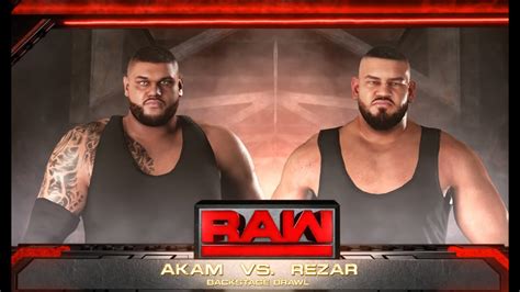 Akam Vs Rezar Wwe 2k18 Jōji Uchiha Youtube