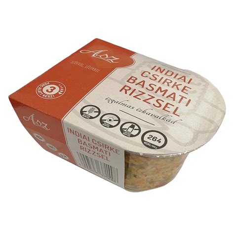 Ász Indiai csirke basmati rizzsel 350 g Webáruház 1 290 Ft Ász