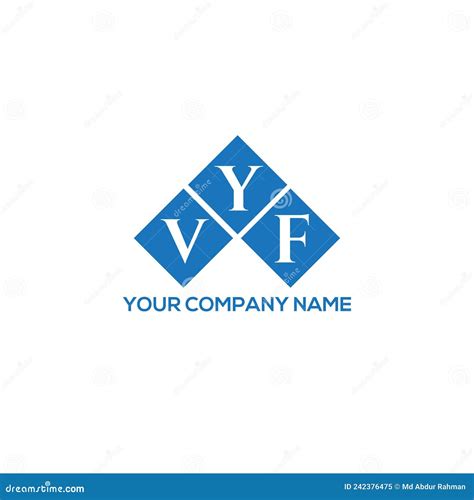 VYF Letter Logo Design on White Background. VYF Creative Initials Letter Logo Concept Stock ...