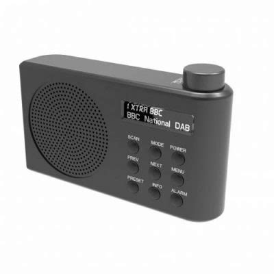 Bush Portable DAB FM Radio BD1709 Black 8242303 Class Audio Direct