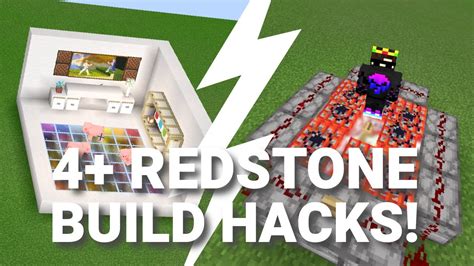 4 Redstone Build Hacks In Minecraft YouTube