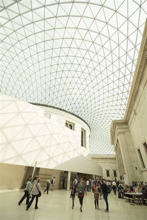 Great Court Inside The British Museum London Editorial Stock Image