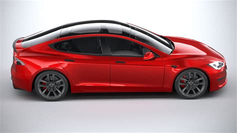 Tesla Model S 2021 3d Model 129 3ds C4d Lwo Fbx Ma Max Obj