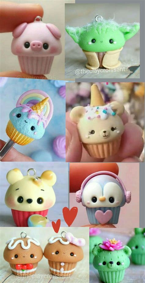 Pin by Carolina Guerrero on Lápices pasta Polymer clay cupcake Cute