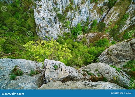 Rocky Ravine On Mountains Stock Photo Image Of Blue 53919364